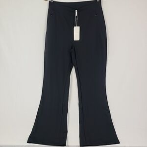 NWT Ninepine Women's Asana Bootcut Pants Sz L Black Waist 28"x28"